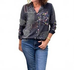 NEW DYLAN women's boyfriend shirt in black